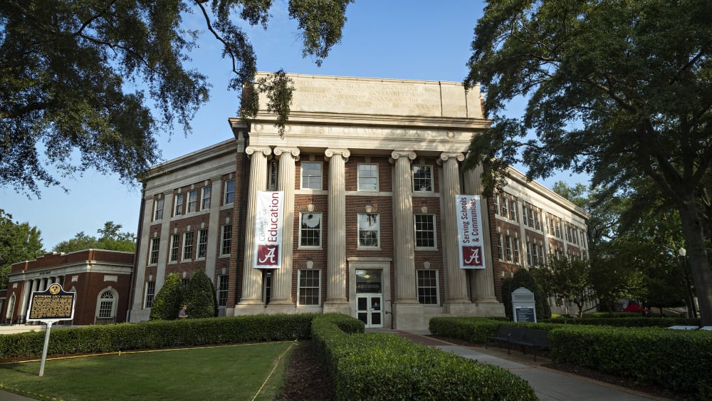 Bibb Graves Hall on the campus of the University of Alabama.