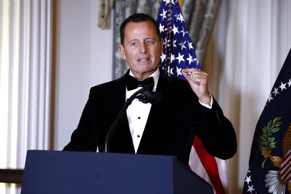 Ambassador Richard Grenell, Kennedy Center President, speaks at the 48th Kennedy Center Honors Medallion Reception.