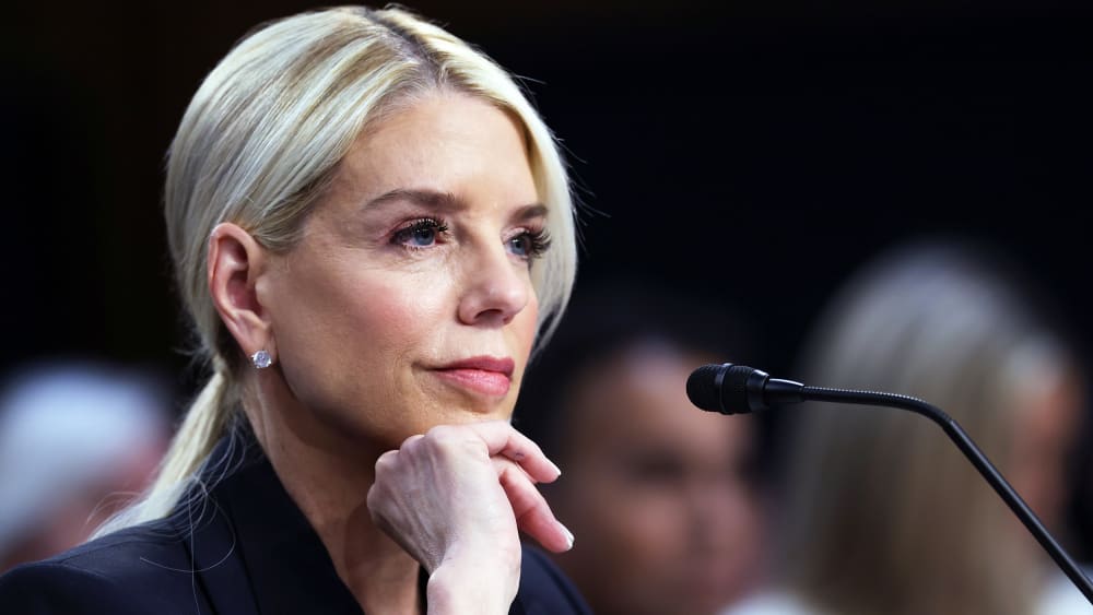 Attorney General Pam Bondi testifies before the Senate Judiciary Committee.