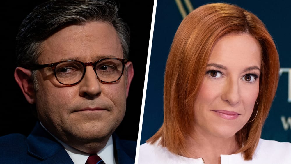 Speaker of the House Mike Johnson; Jen Psaki.