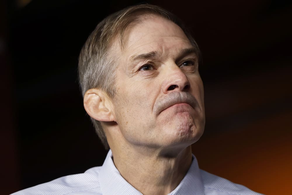U.S. Rep. Jim Jordan at a press conference at the U.S. Capitol.