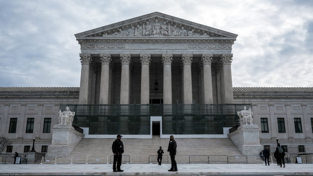 The US Supreme Court building on Jan. 14, 2026.