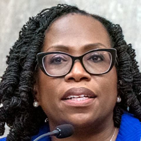 Justice Ketanji Brown Jackson; Justice Brett M. Kavanaugh.