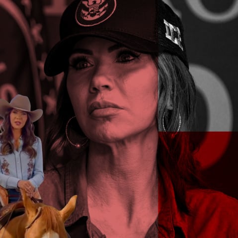 Pictures of Kristi Noem showing how much she's changed her look in the recent years.