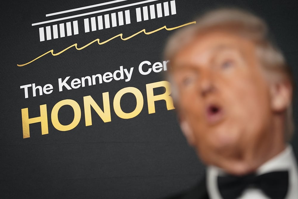 U.S. President Donald Trump attends the 48th annual Kennedy Center Honors at the Kennedy Center