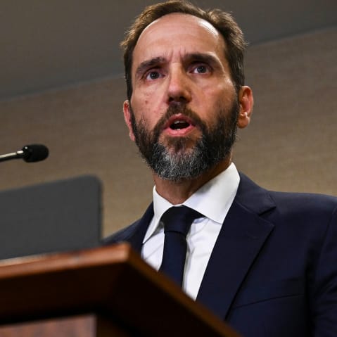 Jack Smith during a press conference Washington, D.C., on Aug. 1, 2023.