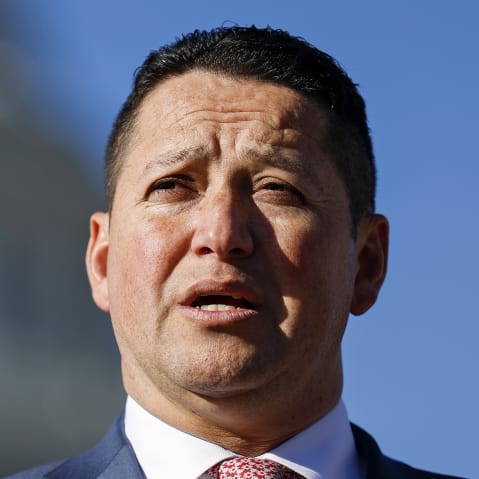 Rep. Tony Gonzales speaks at a news conference in Washington, D.C.