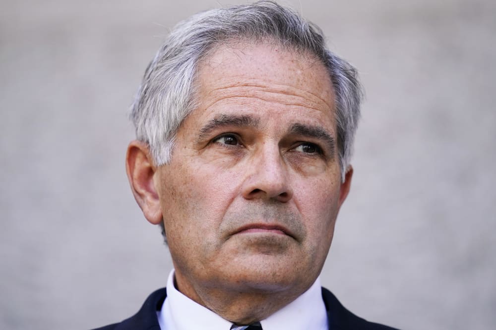 District Attorney Larry Krasner at a news conference on June 15, 2021 in Philadelphia.