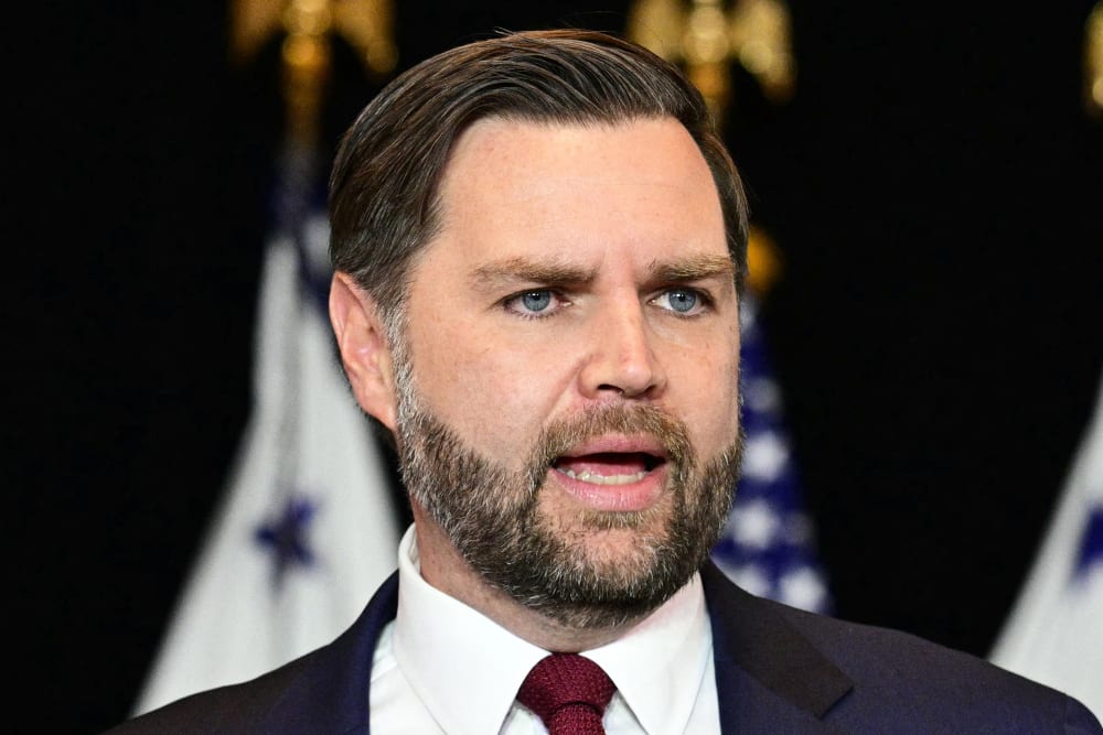 Vice President JD Vance on Jan. 22, 2026, at Royalston Square in Minneapolis.