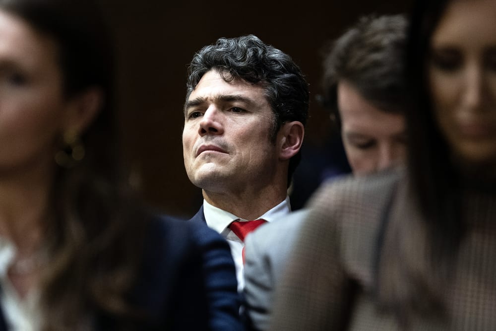 Joe Kent during Tulsi Gabbard's Senate Select Intelligence Committee confirmation hearing.