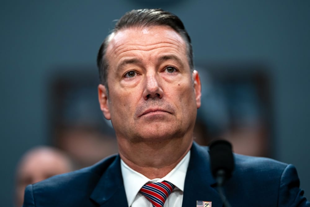 Todd Lyons, acting director of US Immigration and Customs Enforcement (ICE), during a hearing in Washington, D.C.