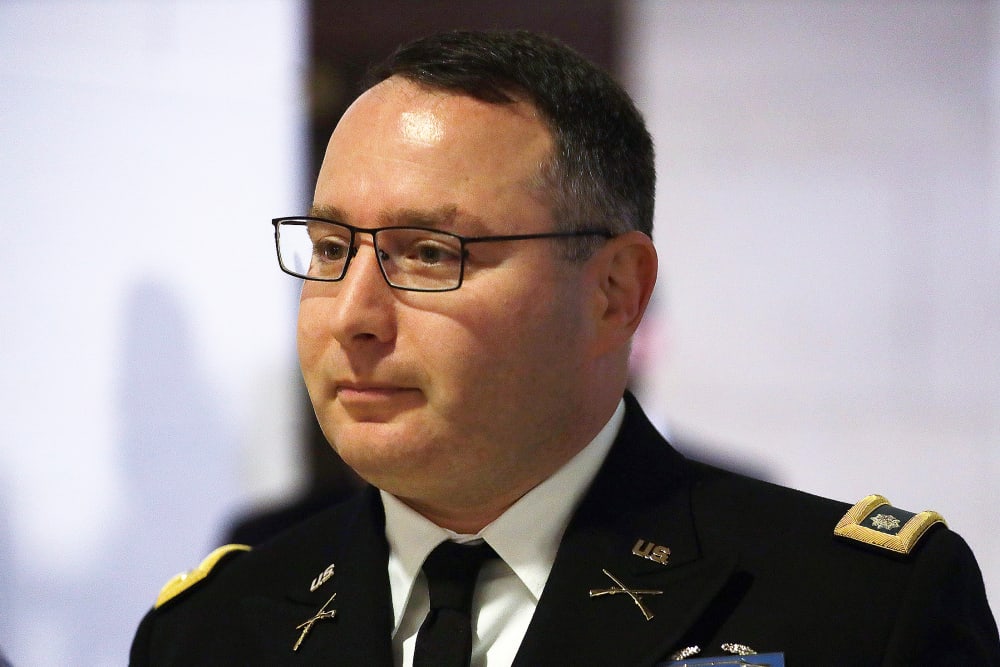 Alexander Vindman on Oct. 29, 2019, at the U.S. Capitol.