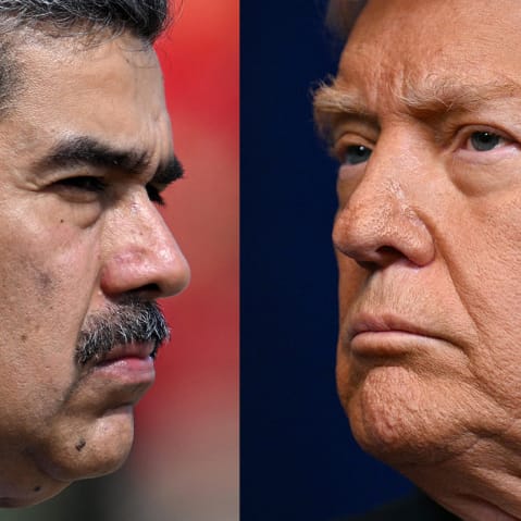 Venezuela's President Nicolas Maduro; U.S. President Donald Trump.