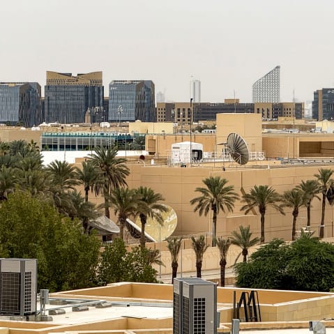 The US embassy headquarters in Riyadh on March 3, 2026.