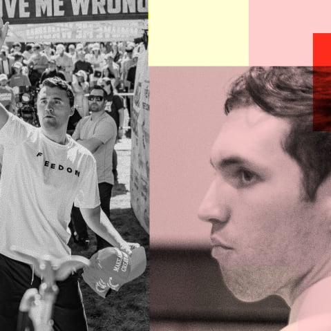 Photos of Tyler Robinson and Charlie Kirk