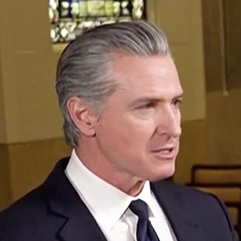 Gavin Newsom sitting with Jen Psaki for an MS NOW interview.