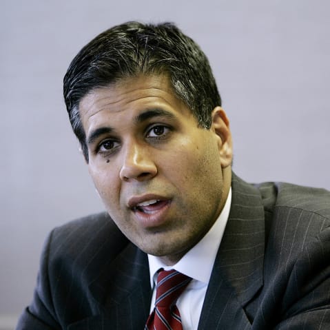 In this 2006 file photo, Amul Thapar, then the U.S. Attorney for the Eastern District of Kentucky, talks with The Associated Press.