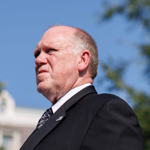 Tom Homan outside The White House.