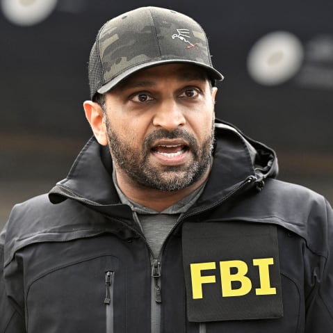Kash Patel in an FBI jacket.