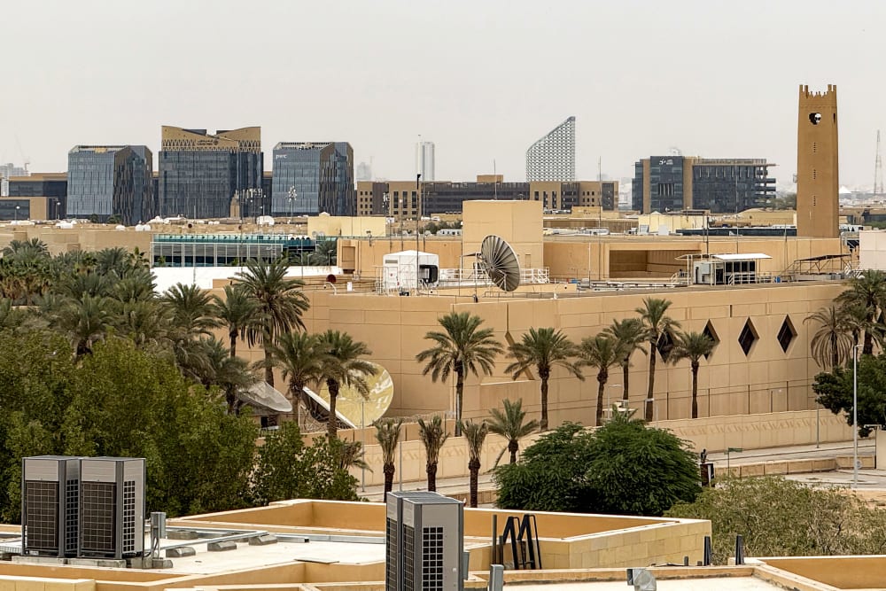 The US embassy headquarters in Riyadh on March 3, 2026.