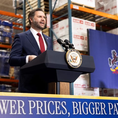 Vice President JD Vance delivers remarks on the economy at Uline