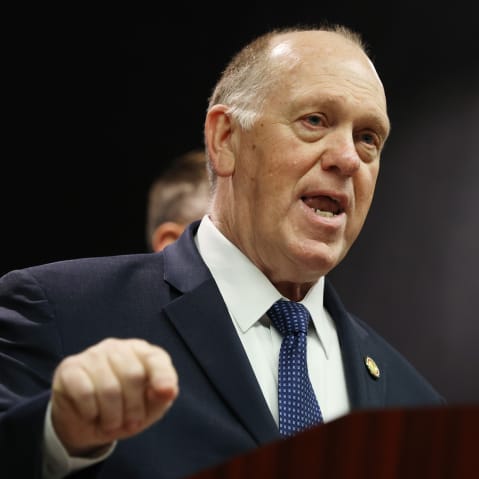 Border czar Tom Homan during a news conference on Jan. 29, 2026, in Minneapolis.