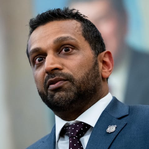 Kash Patel, from the shoulders up.