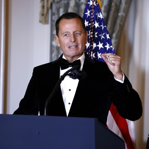 Ambassador Richard Grenell, Kennedy Center President, speaks at the 48th Kennedy Center Honors Medallion Reception.