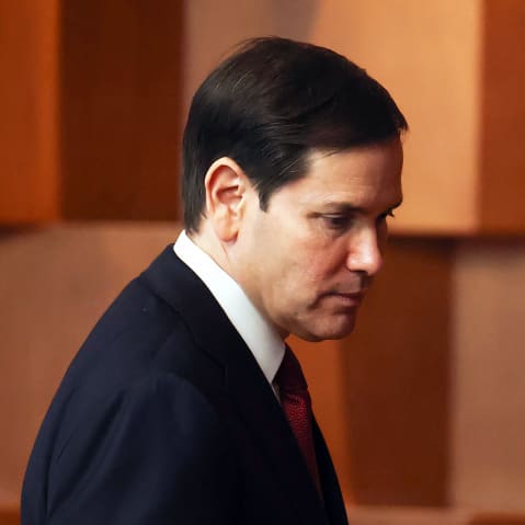 U.S. Secretary of State Marco Rubio during a press conference on Sept. 03, 2025 in Mexico City, Mexico.