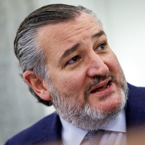 Sen. and Committee Chairman Ted Cruz during a Senate Commerce, Science, and Transportation Committee confirmation hearing.