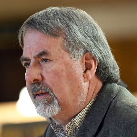 US Rep. Doug LaMalfa during a press conference on Feb. 20, 2025, in downtown Los Angeles.