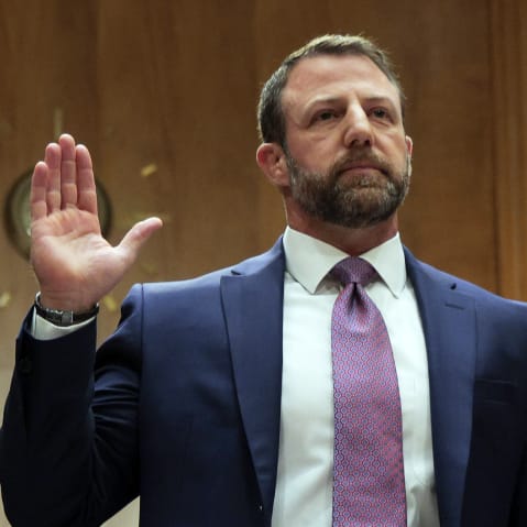 Sen. Markwayne Mullin is sworn in.