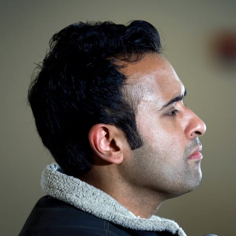Vivek Ramaswamy on Jan. 08, 2024 in Sioux City, IA.