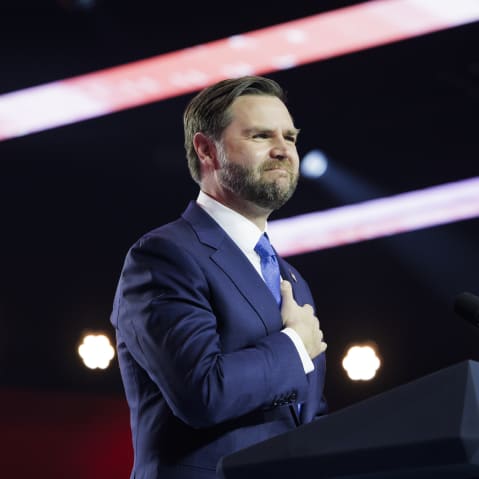 Vice President JD Vance speaks at Turning Point USA's AmericaFest in Phoenix