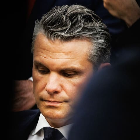 Pete Hegseth, US Secretary of Defense, during a meeting on Oct. 9, 2025 in the Oval Office of the White House.