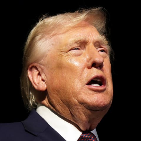 U.S. President Donald Trump speaks as he departs the White House on Dec. 19, 2025.