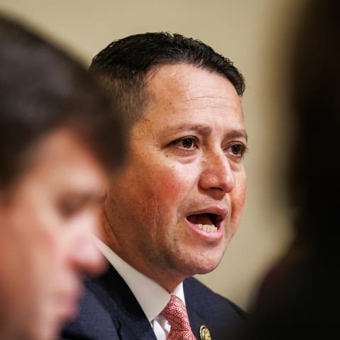 Rep. Tony Gonzales speaks during a House Homeland Security Committee hearing.