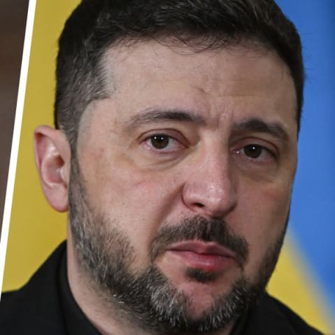 U.S. President Donald Trump; Ukraine President Volodymyr Zelenskyy.
