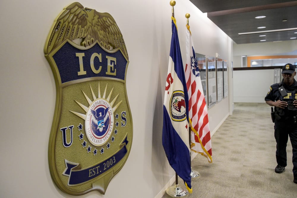 A large ICE logo is seen in the foreground.