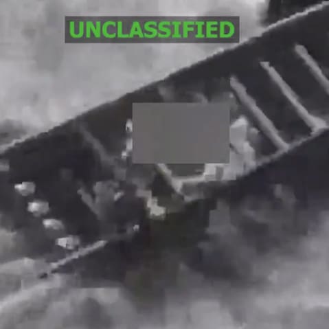 View of boat strike.