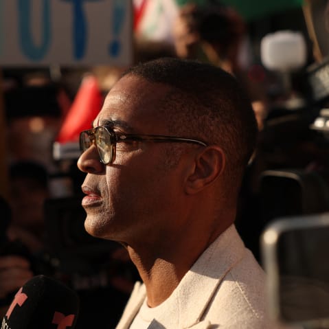 Don Lemon's profile, surrounded by media.