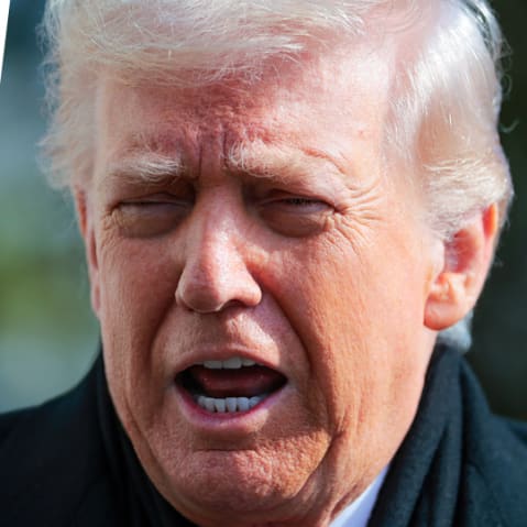 Mayor Jacob Frey; President Donald Trump.