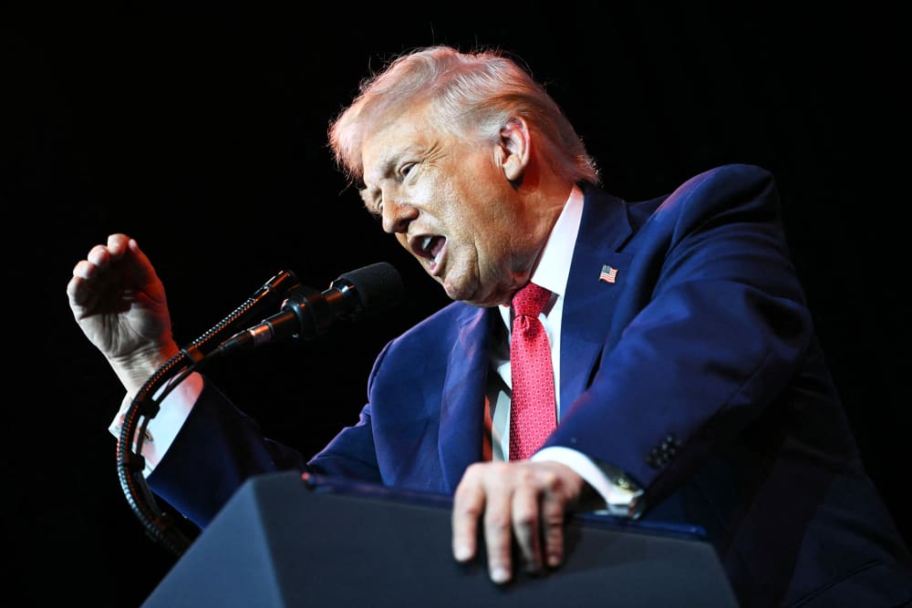 U.S. President Donald Trump speaks during the House Republican Party member retreat at the Kennedy Center on Jan. 6, 2026.