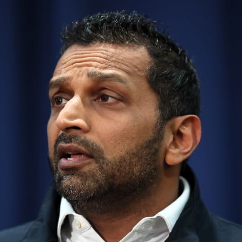 FBI Director Kash Patel speaks during a press conference on Oct. 23, 2025, in New York City.