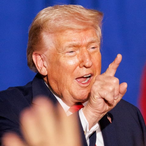 President Donald Trump on Jan. 27, 2026, in Clive, Iowa.