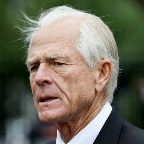 White House senior counselor for trade and manufacturing Peter Navarro on Aug. 21, 2025 outside of the West Wing of the White House.