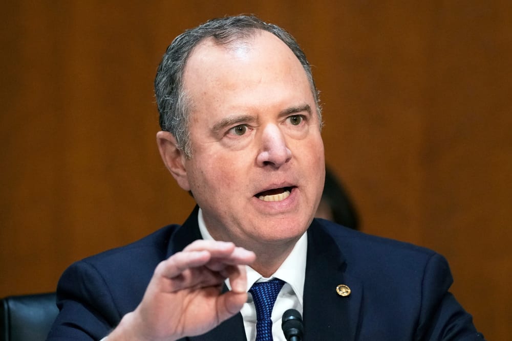 Sen. Adam Schiff at the Capitol.