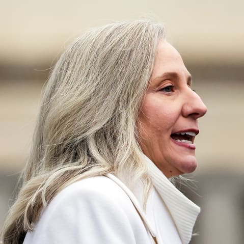 Governor Abigail Spanberger after being sworn into office in Richmond, VA.