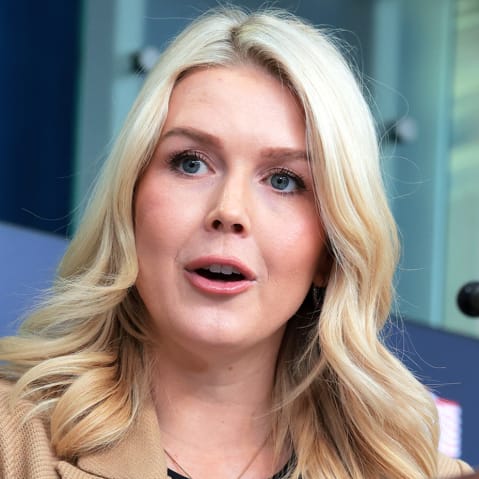 White House press secretary Karoline Leavitt during a news briefing on Jan. 15, 2026, in the James S. Brady Press Briefing Room of the White House.