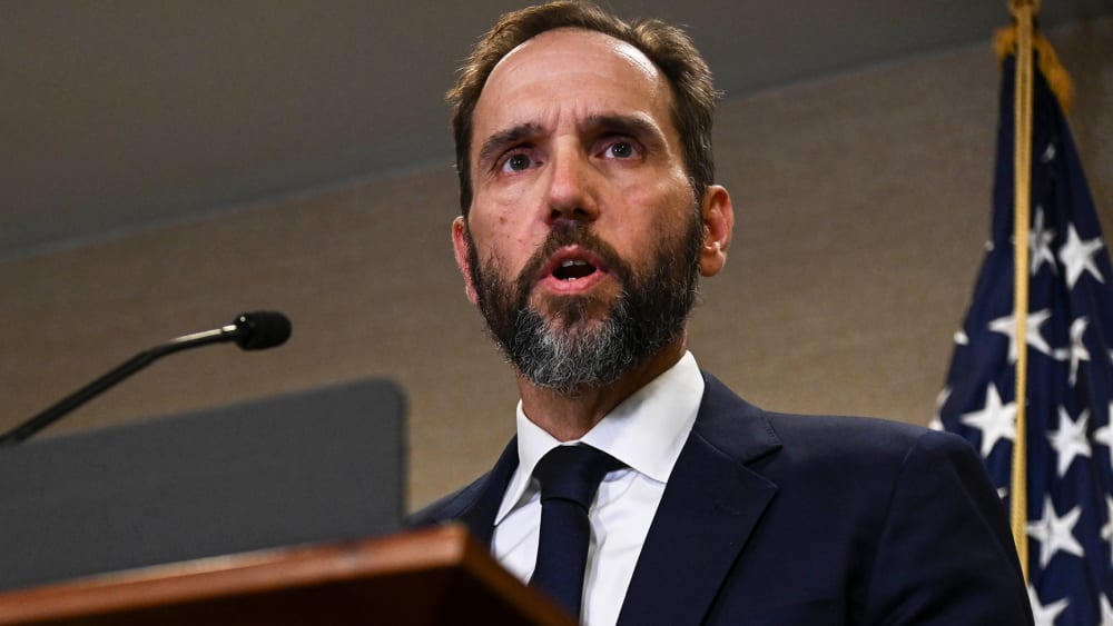 Jack Smith during a press conference Washington, D.C., on Aug. 1, 2023.
